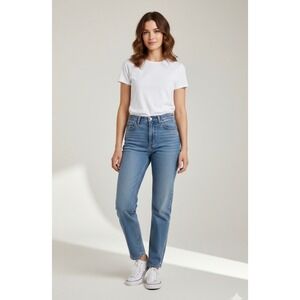 0178) Jordache Vintage Denim Jeans‎ Medium Wash Straight Leg Women's Size 5/6